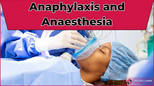 Anaphylaxis and Anesthesia article header